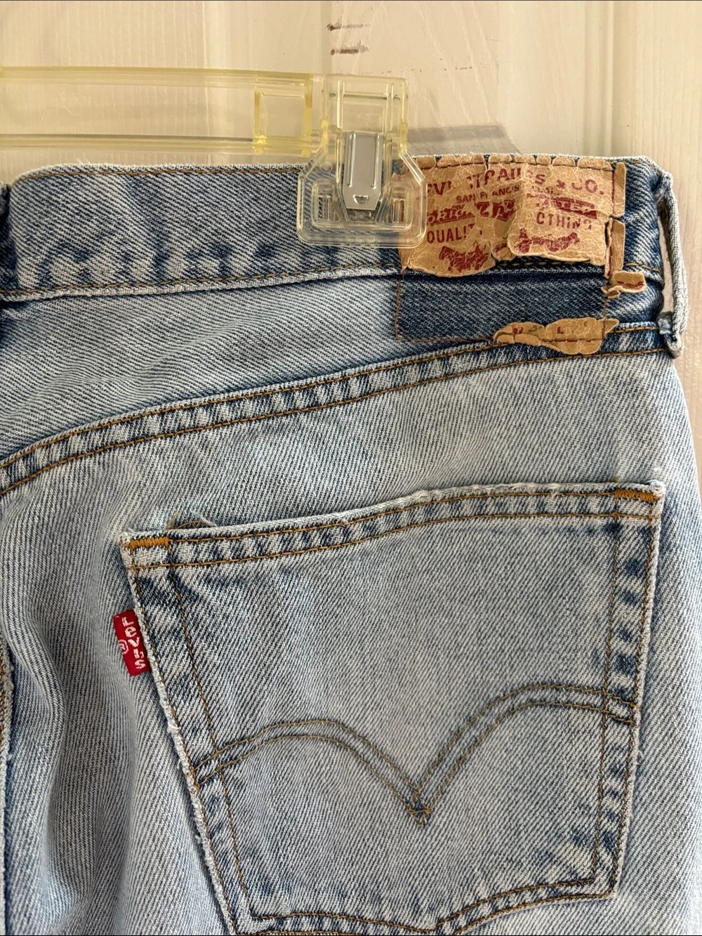 Levis 505 Blue Men’s Straight Fit Jeans - size 36x39 Mexico